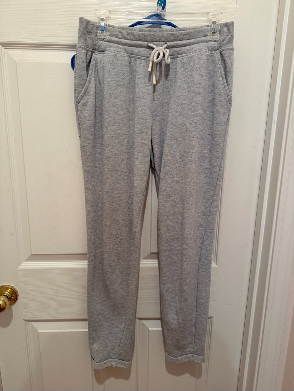 Champion Women’s Gray Fleece Jogger Sweatpants Size M Drawstring